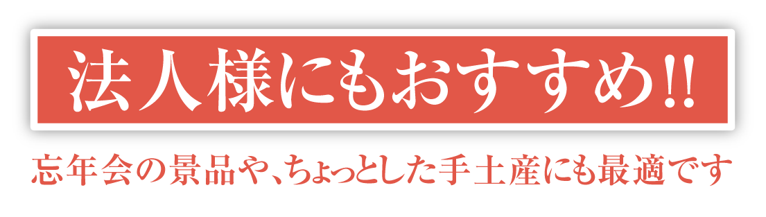 法人にもおすすめ